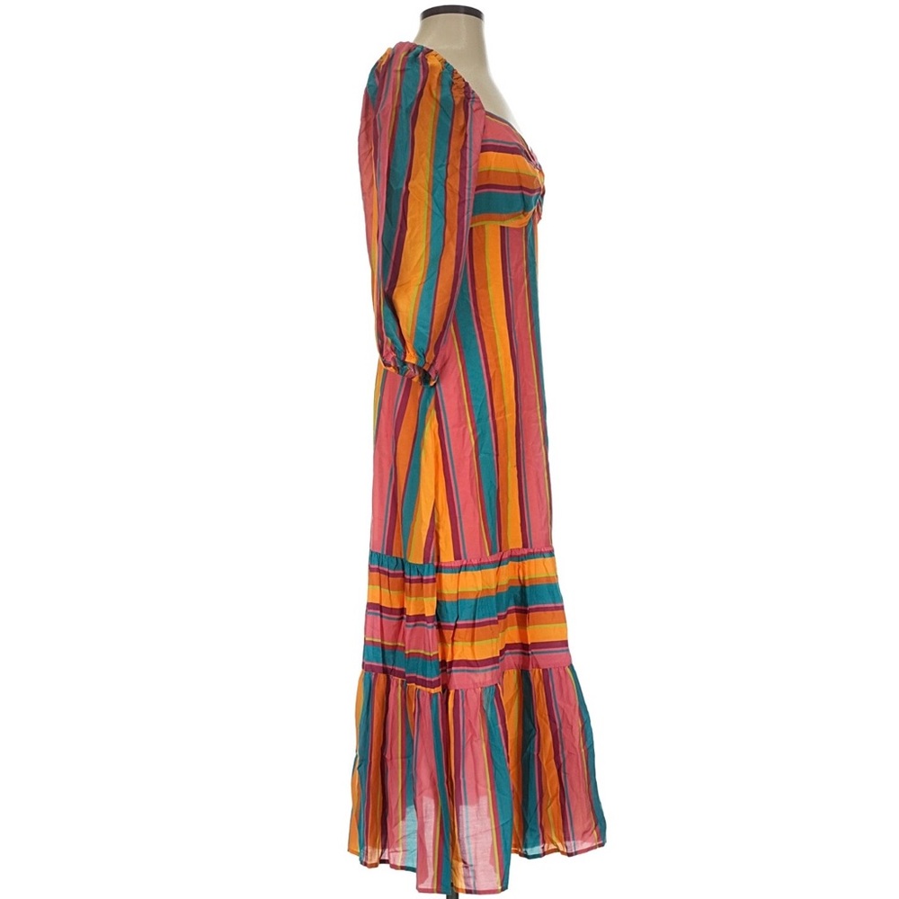 New FARM RIO Rainbow Stripe Dress - Picture 3 of 10
